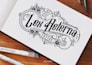 do awesome hand lettering and typography vintage tattoo logo